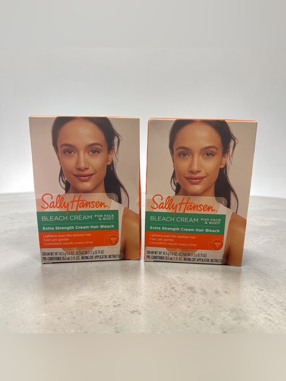 Sally Hansen Extra Strength Bleach Cream Complete Kit Face & Body Lot of 2 NIB